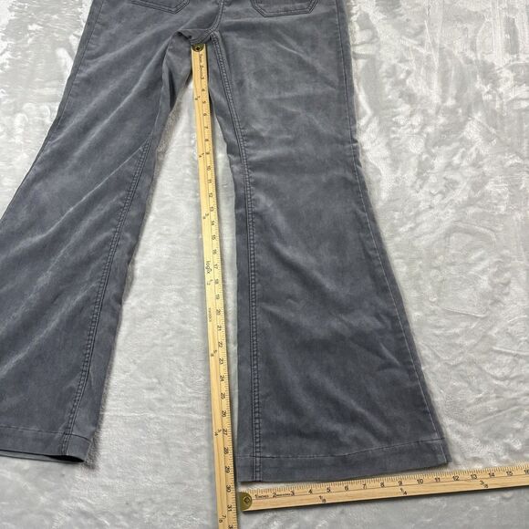 Free People Pants Womens 28 Gray Flare Low Rise Utility Boho Y2K - Picture 7 of 8